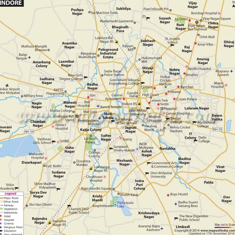 Indore map- IndoreHD