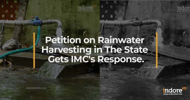 Petition on Rainwater Harvesting in The State Gets IMC’s Response.
