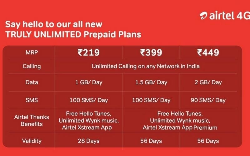 truly unlimited plans of airtel 