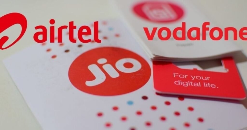 jio,airtel,vodafone plans sim