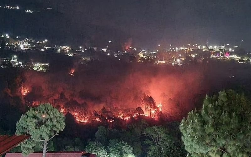 Forests blazing Uttarakhand